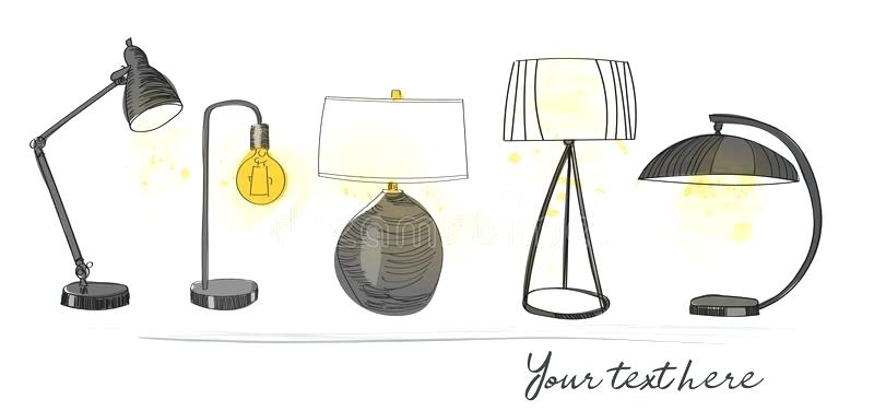 800x376 Decoration Drawing Of Table Lamp - Table Lamp Sketch