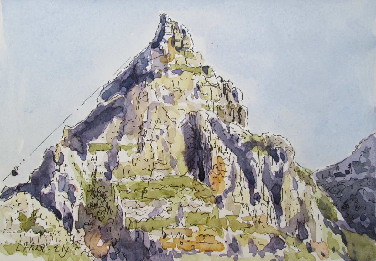 1200x834 Sketch Of Table Mountain - Table Mountain Sketch