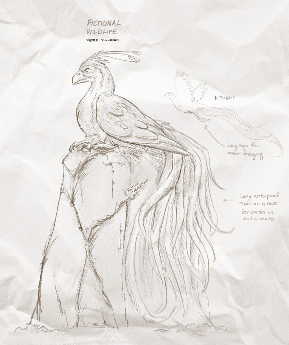 922x1100 Another Fictional Specie Of My Original Fantasy World Shares Same - Table Mountain Sketch