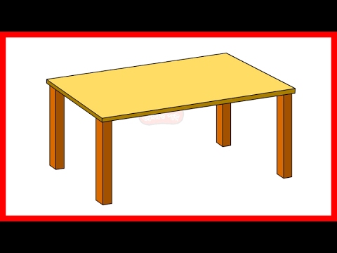 480x360 How To Draw A Table Step By Step - Table Sketch
