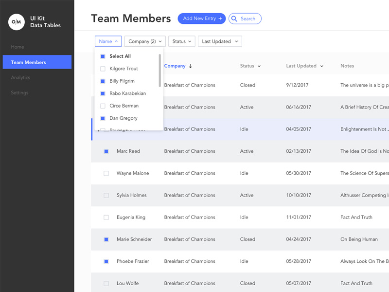 800x600 Table Ui Kit Sketch Freebie - Table Sketch