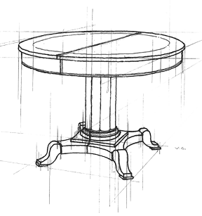 288x307 Conceptual Table Sketch Occasions Caterers - Table Sketch