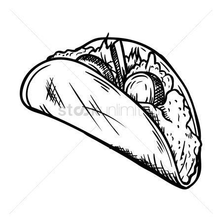 450x450 Free Taco Drawing Stock Vectors Stockunlimited - Taco Sketch