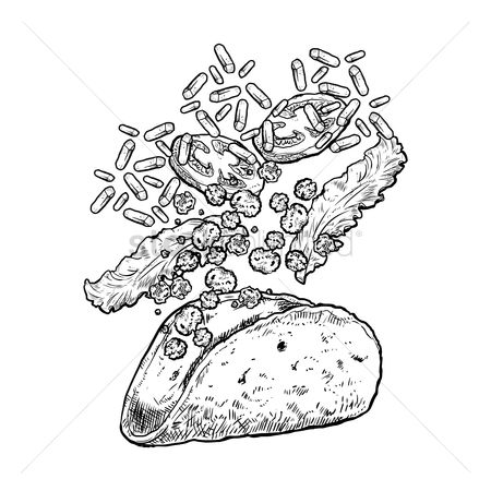 450x450 Free Taco Sketch Stock Vectors Stockunlimited - Taco Sketch