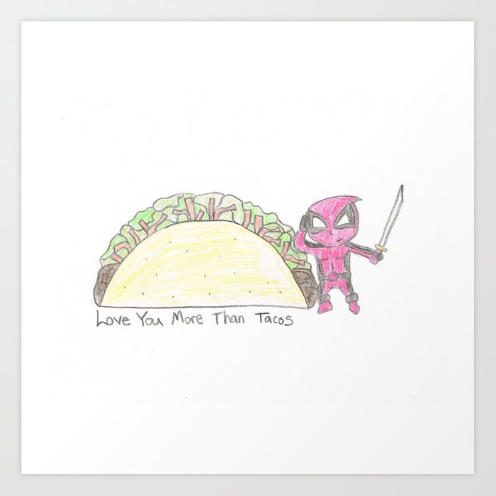 700x700 Merc Taco Sketch Art Print By Gigglescrafts Society6 - Taco Sketch