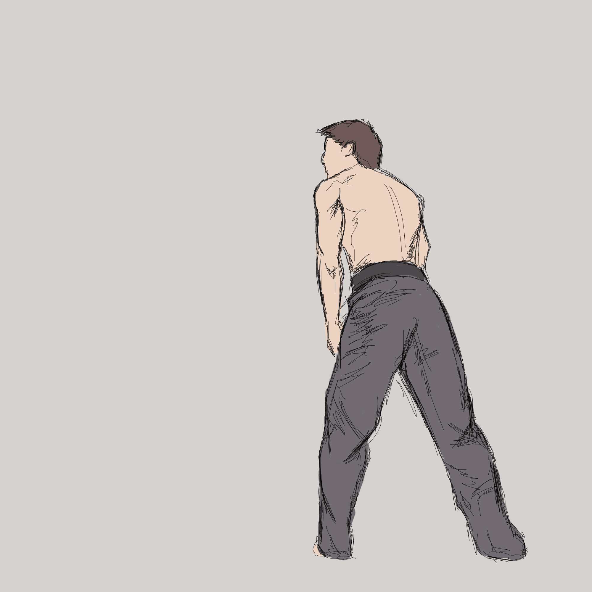 2000x2000 Motion Sketch Taekwondo Kick - Taekwondo Sketch