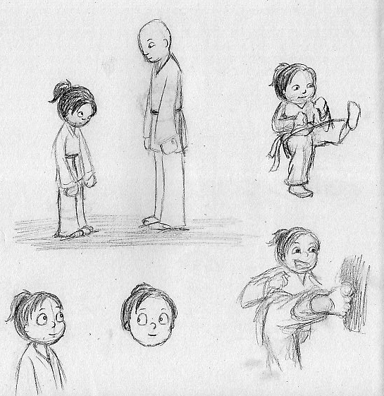 545x561 Tae Kwon Do Spot Illustrations Michelle Kondrich Illustration - Taekwondo Sketch