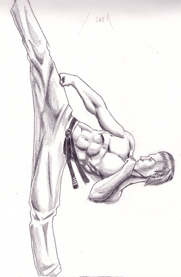 723x1105 Taekwondo By Mvermelha - Taekwondo Sketch