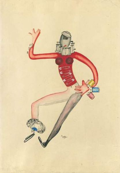 416x600 Tailor. Sketch Of A Theatrical Suit By Yuri Ivanovich Pimenov - Tailor Sketch