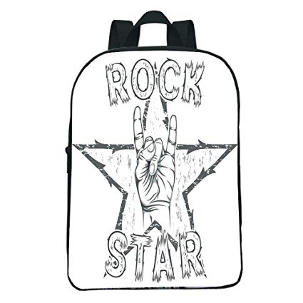 425x425 Iprint Personal Tailor Mini Black Knapsack,popstar - Tailor Sketch