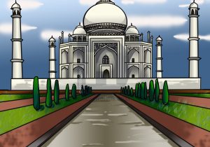 300x210 Sketches For Taj Mahal Pencil Drawing Step By Step How To Draw Taj - Taj Mahal Sketch