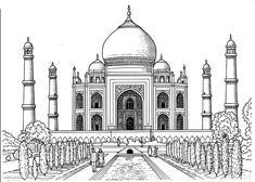235x168 Landscape Drawings In Pencil Taj Mahal By Matanchaffee Art - Taj Mahal Sketch