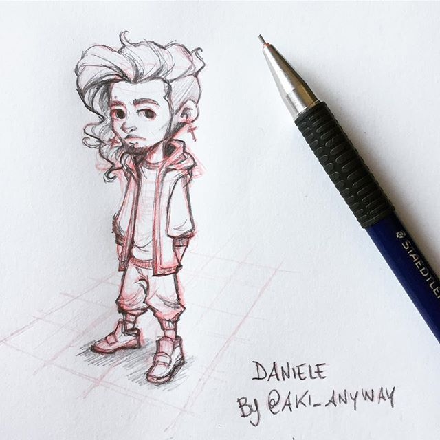640x640 Quick Cartoon Sketch Of The Dancer @danielerommelli He Is Part - Talent Show Sketch