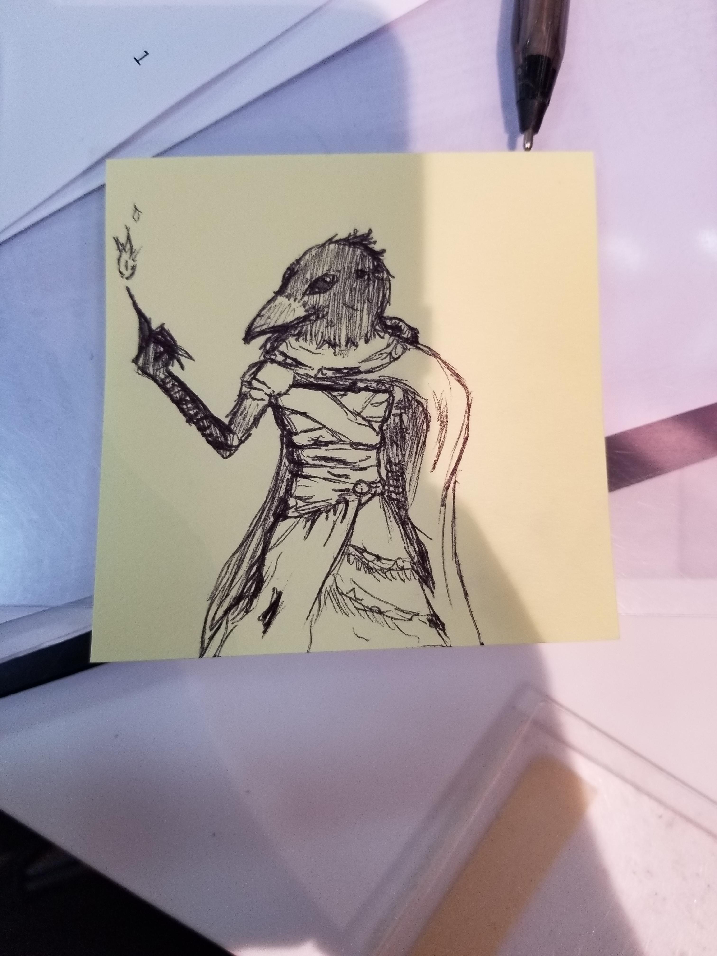 3024x4032 Real Quick Doodle Sketch Of A Possible Kenku Character. Real Talk - Talk Sketch