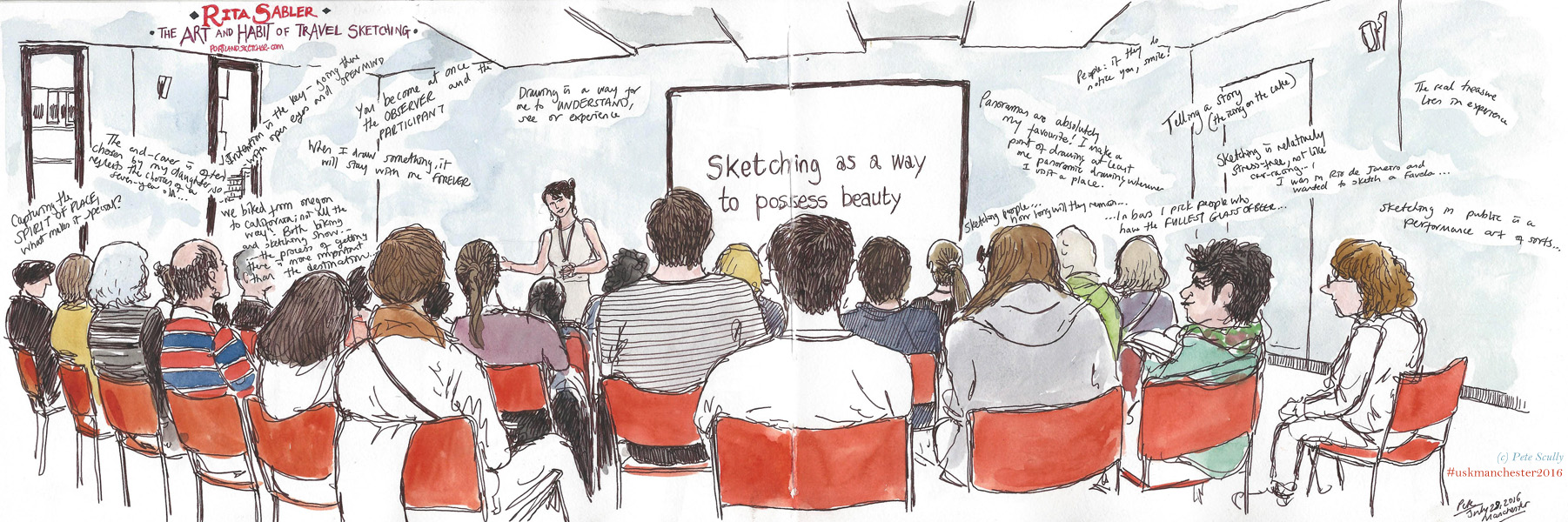 1802x600 The Art And Habit Of Travel Sketching (With Rita Sabler) Petescully - Talk Sketch