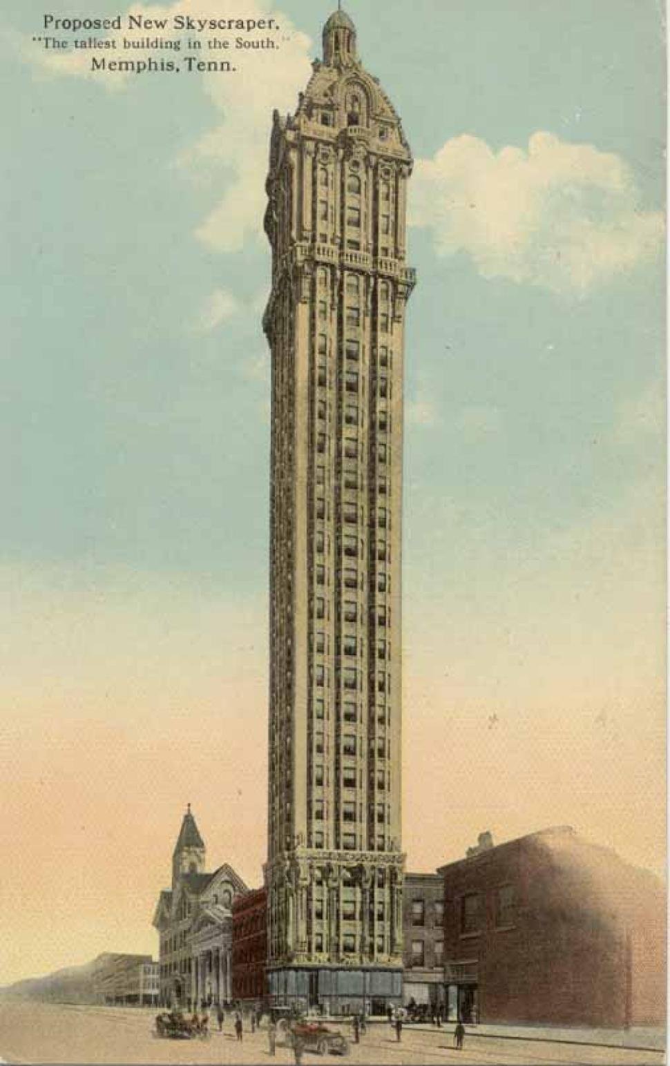 970x1544 Did Memphis Really Build The Tallest Building In The South - Tall Building Sketch