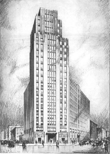 359x500 State Tower Building - Tall Building Sketch