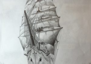300x210 Ship Sketch In Pencil Images Old Tall Ship, Sail Ship Sketch - Tall Ship Sketch
