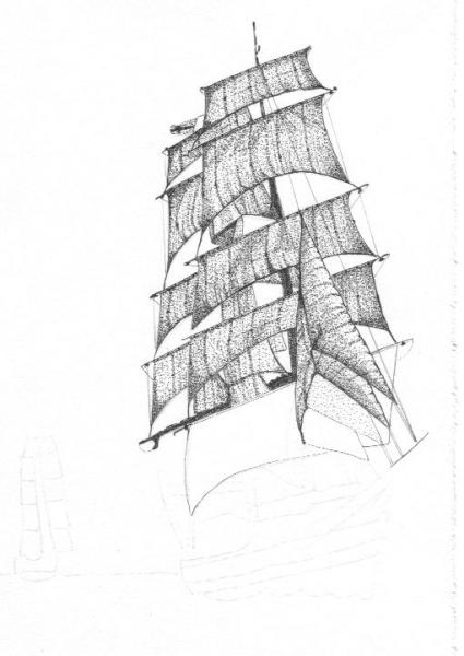 Tall Ship Sketch At Explore Collection Of Tall