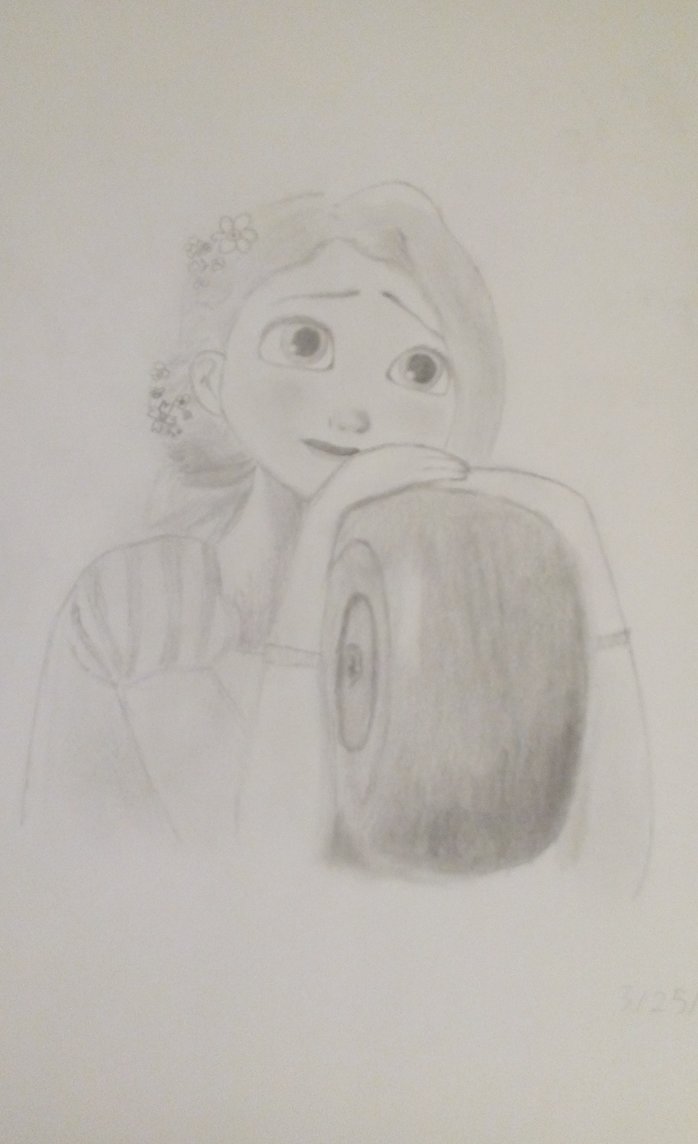 698x1144 Rapunzel Sketch (Tangled) By Rachelzzzzzzzzzzz - Tangled Rapunzel Sketch