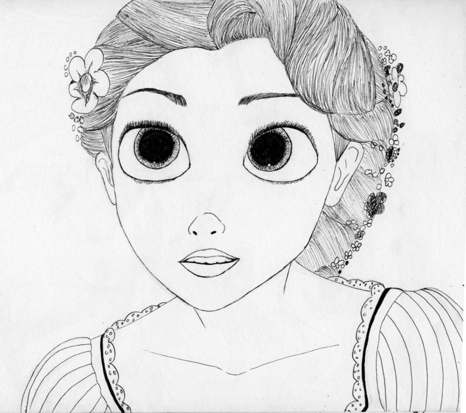 949x841 Sketch Tangled Rapunzel By Moixi - Tangled Rapunzel Sketch