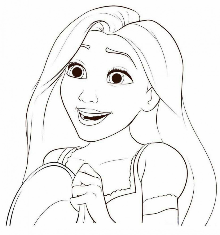 934x999 Collection Of Rapunzel Drawing Download Them And Try To Solve - Tangled Rapunzel Sketch