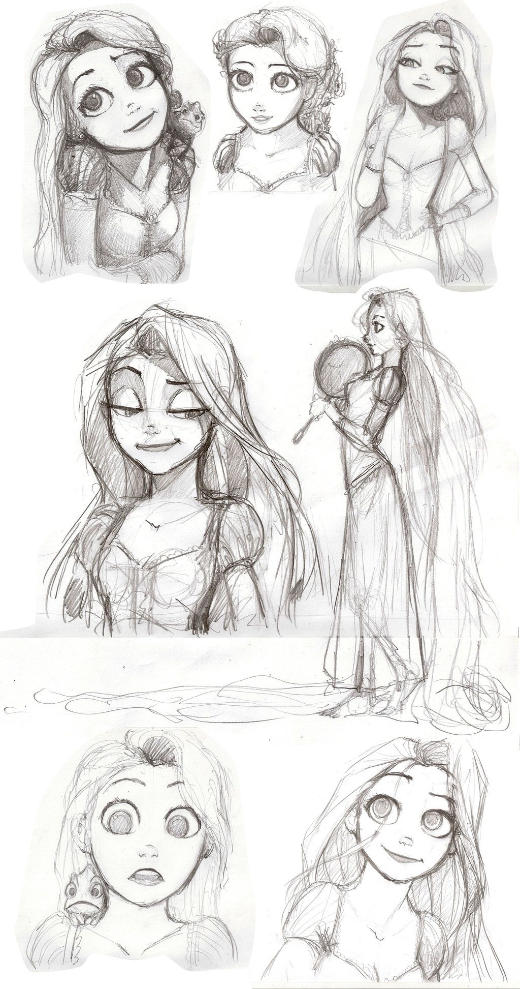 1024x1945 Tangled Sketch Dump By On @ - Tangled Sketch