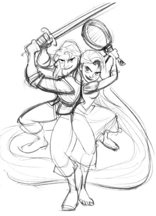 500x693 Tangled Sketch By Glen Tangled Tangled - Tangled Sketch