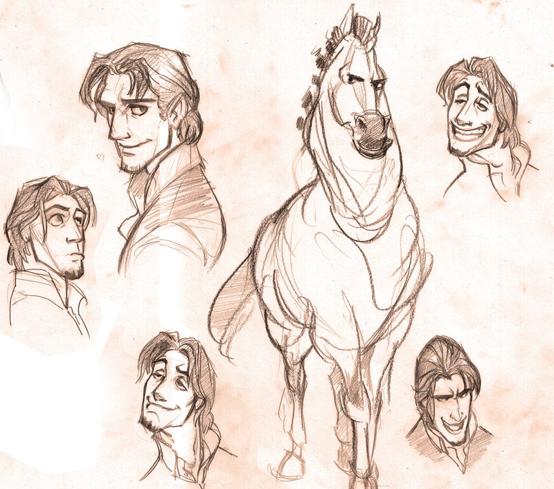 800x706 Tangled Sketches By Zaelari - Tangled Sketch