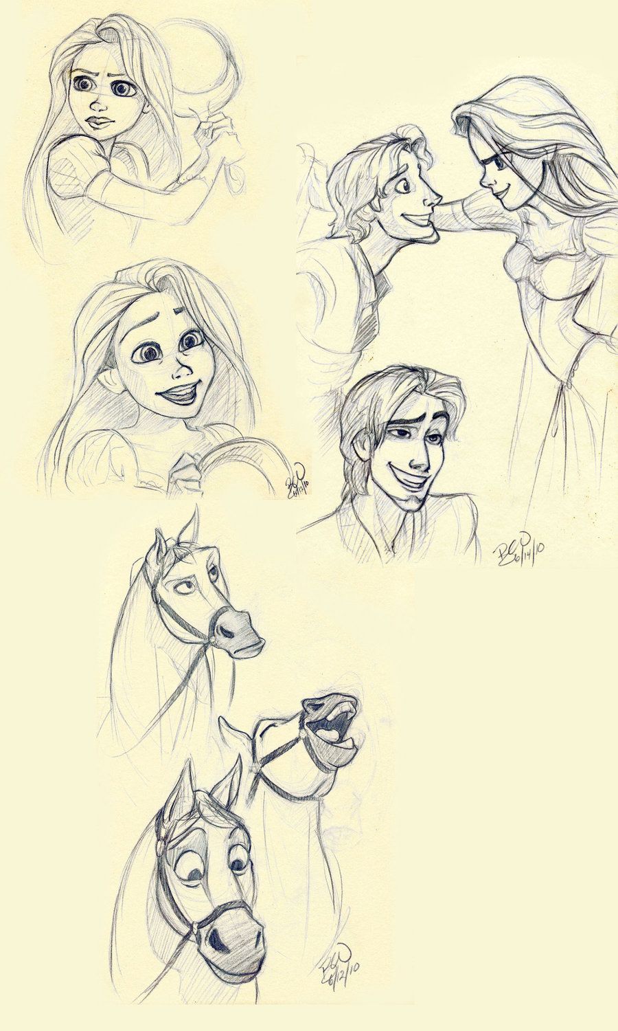 900x1500 Tangled Sketches By ~lusc Fire Other Fan Art - Tangled Sketch