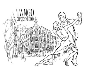 288x240 Search Photos Tango Dance Sketch - Tango Sketch