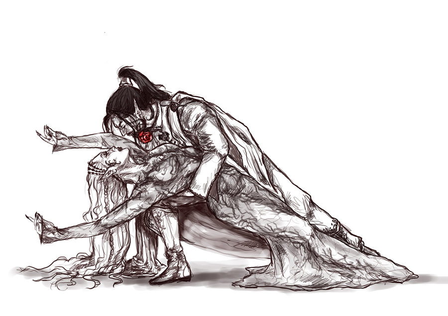 900x636 Just A Little Tango - Tango Sketch