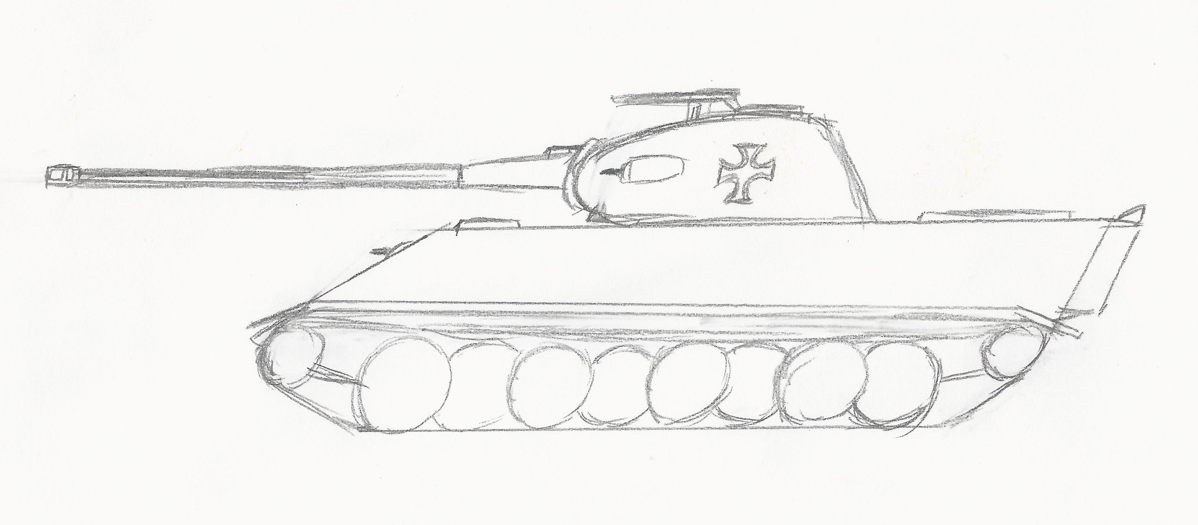 4146x1818 Tank Design Thread - Tank Sketch