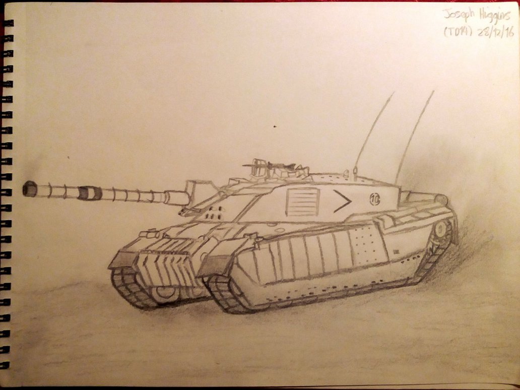 1032x774 Challenger 2 Sketch By Tank Dragon2014 - Tank Sketch