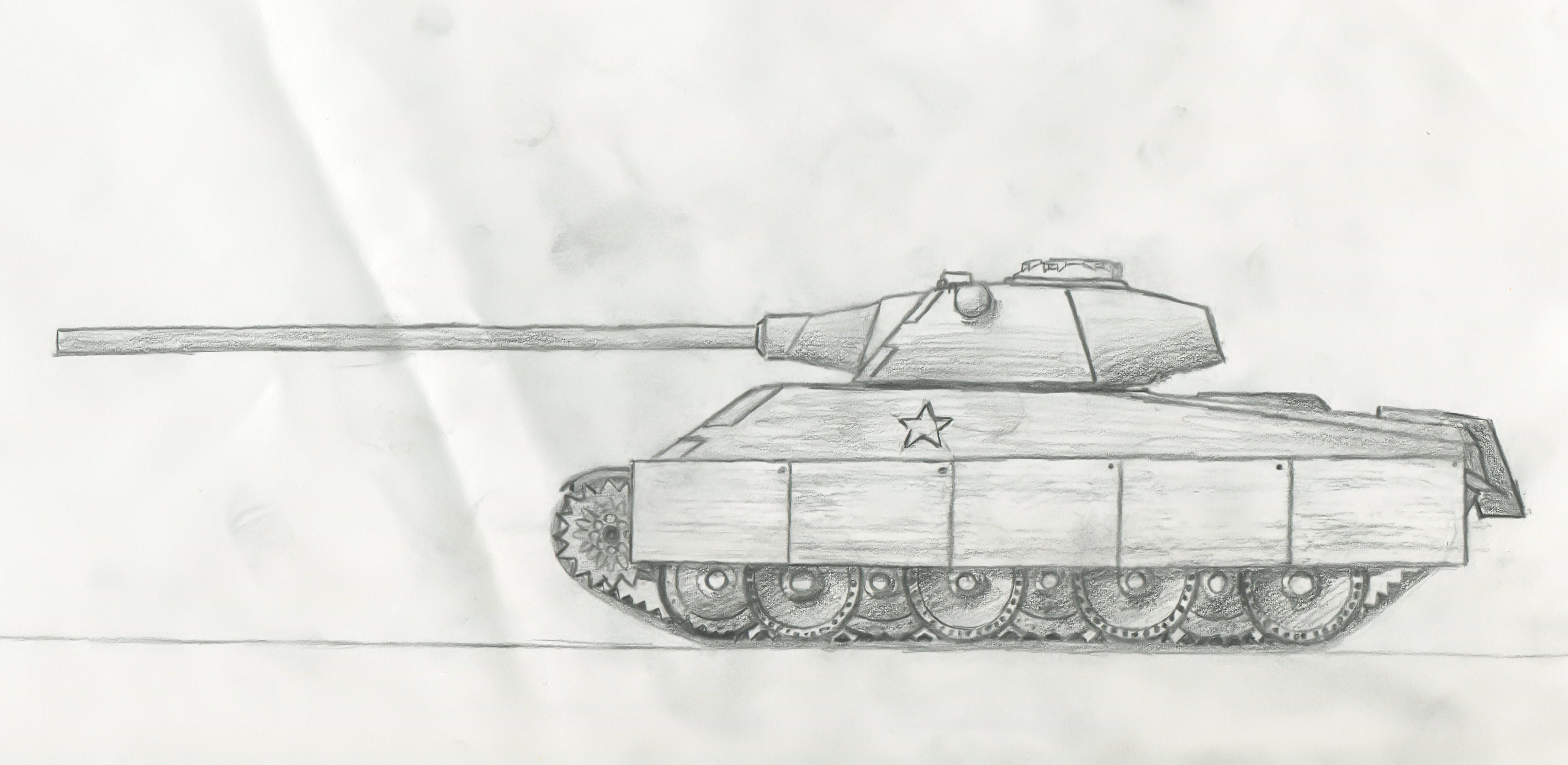 Легкая картинка танка. Танк т-34 рисунок карандашом. Танк е100 рисунок карандашом. Танки рисунки карандашом. Рисунок танка карандашом.