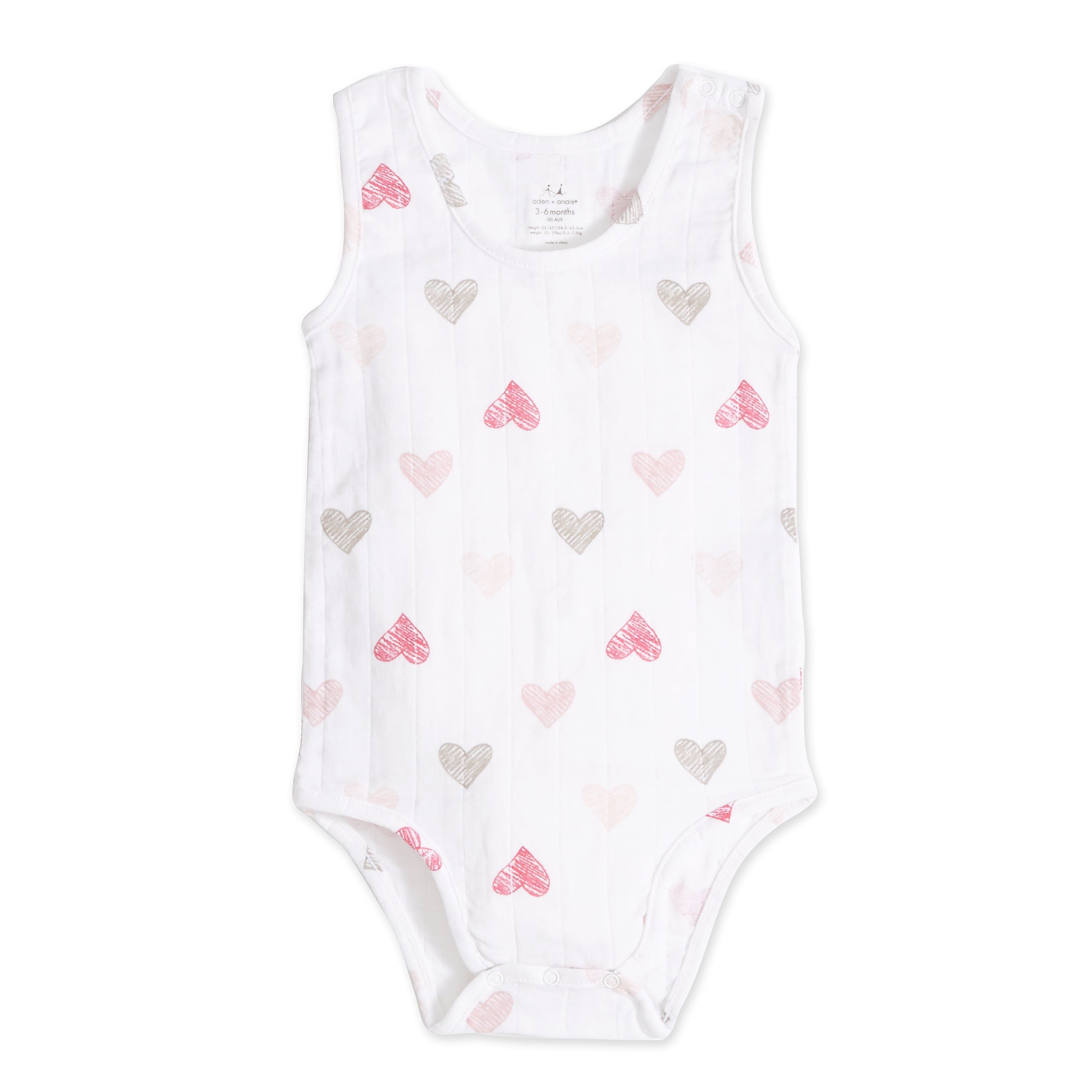 3000x3000 Sketch Hearts Tank Top Body Suit - Tank Top Sketch