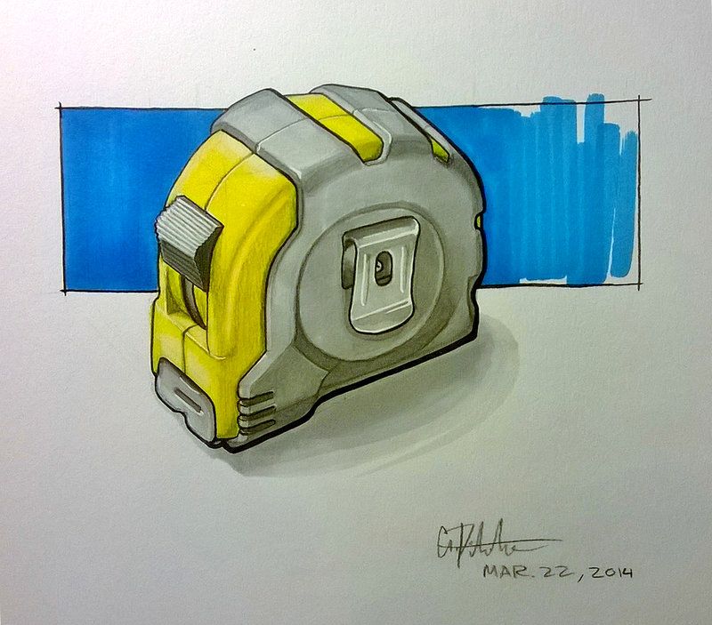 800x703 Tape Measure Sketch By Pitschke Sketchesamprenders - Tape Measure Sketch
