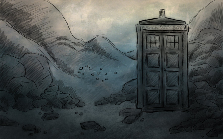 900x563 Tardis Sketch By Whisperwings - Tardis Sketch