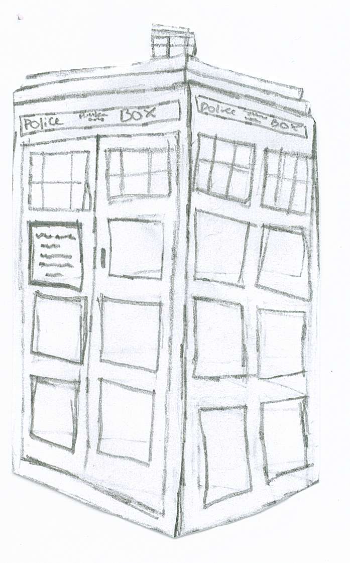 697x1121 Tardis Sketch By Glaceonrulez123 - Tardis Sketch