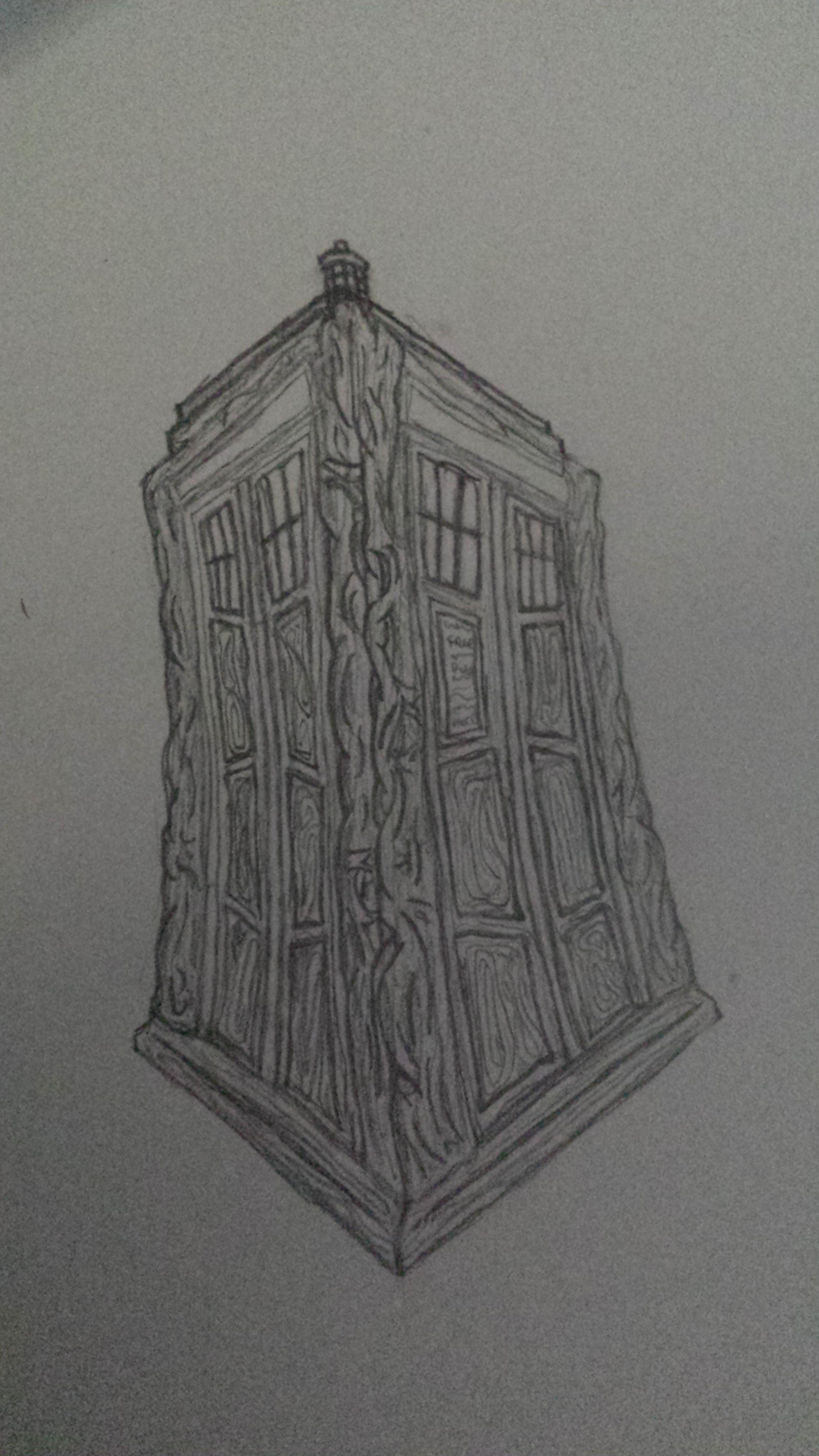 2322x4128 Doctor Who Tardis Fan Art Sketch Doctorwho - Tardis Sketch