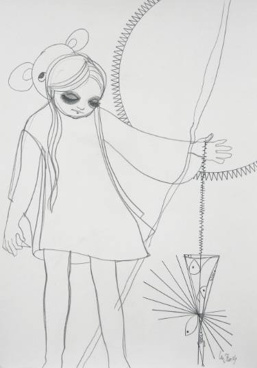 375x537 Saatchi Art Target 5 Drawing By Mariana Ionita - Target Sketch