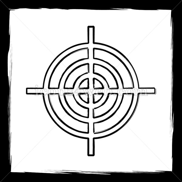 600x600 Target Sketch Icon. - Target Sketch
