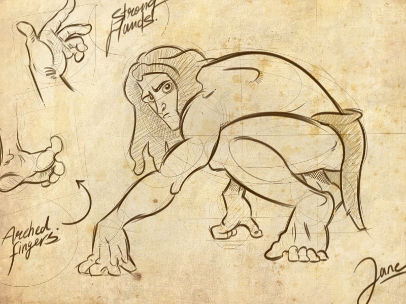 800x600 Tarzan Sketch. By Eduardo Quesada - Tarzan Sketch
