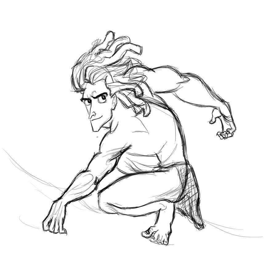 900x900 Tarzan Sketch (Disney) Art Inspiration Disney - Tarzan Sketch