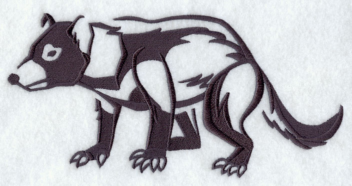 704x373 Machine Embroidery Designs - Tasmanian Devil Sketch