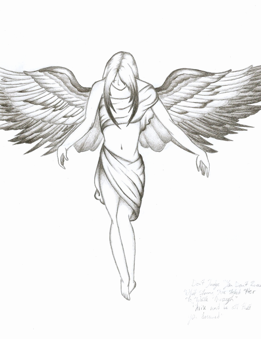 900x1169 Sketch Photo Angel Sketch Photo Angel Tattoo - Tattoo Angel Sketch