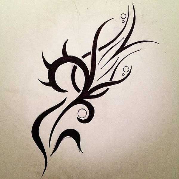 600x600 Flower - Tattoo Flower Sketch