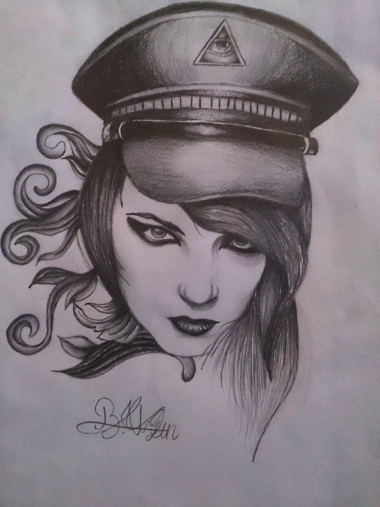 774x1032 A Girl Tattoo Sketch - Tattoo Girl Sketch