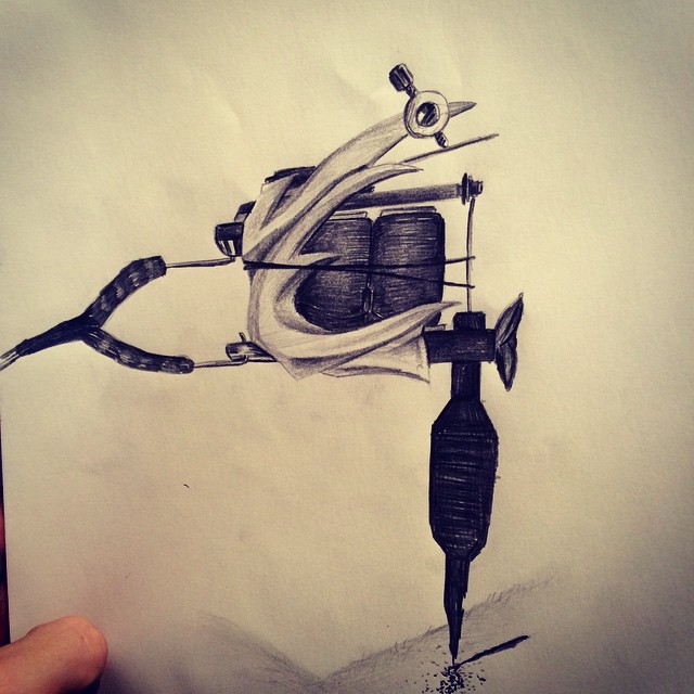 640x640 Scott Rowlands (@sirtattooer) Instagram Photos And Videos - Tattoo Gun Sketch