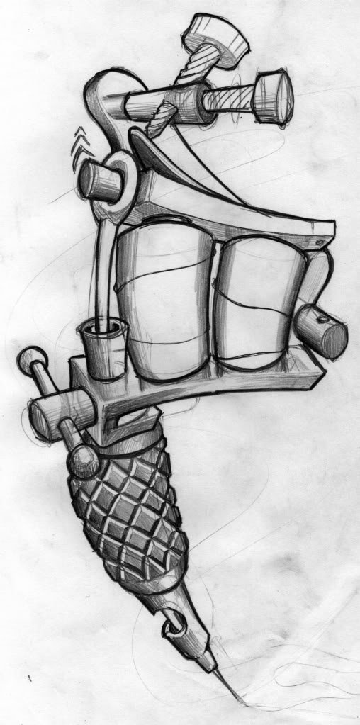 Tattoo Machine Sketch at Explore collection of